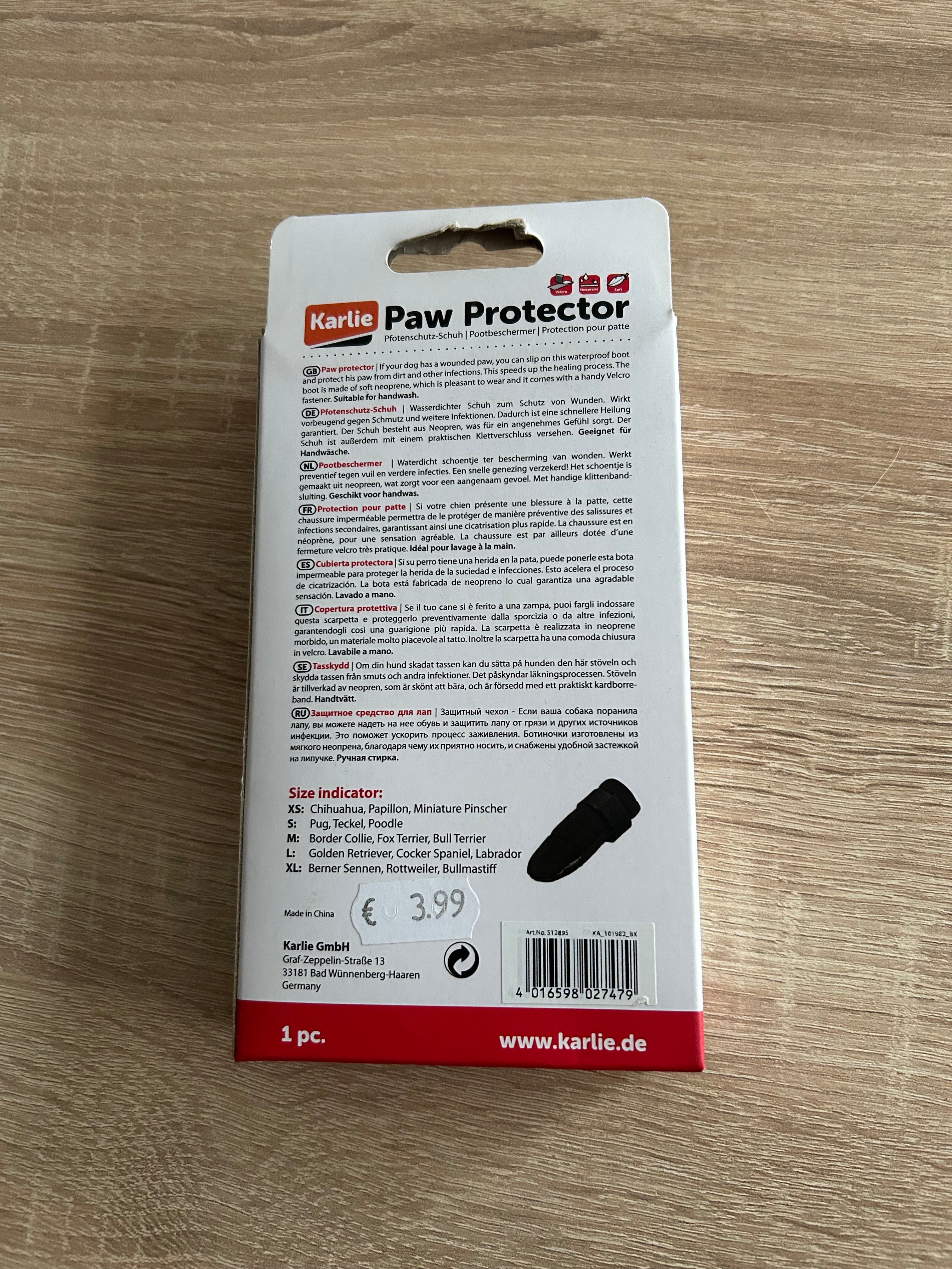XS Karlie Paw Protector Pfotenschutz-Schuh