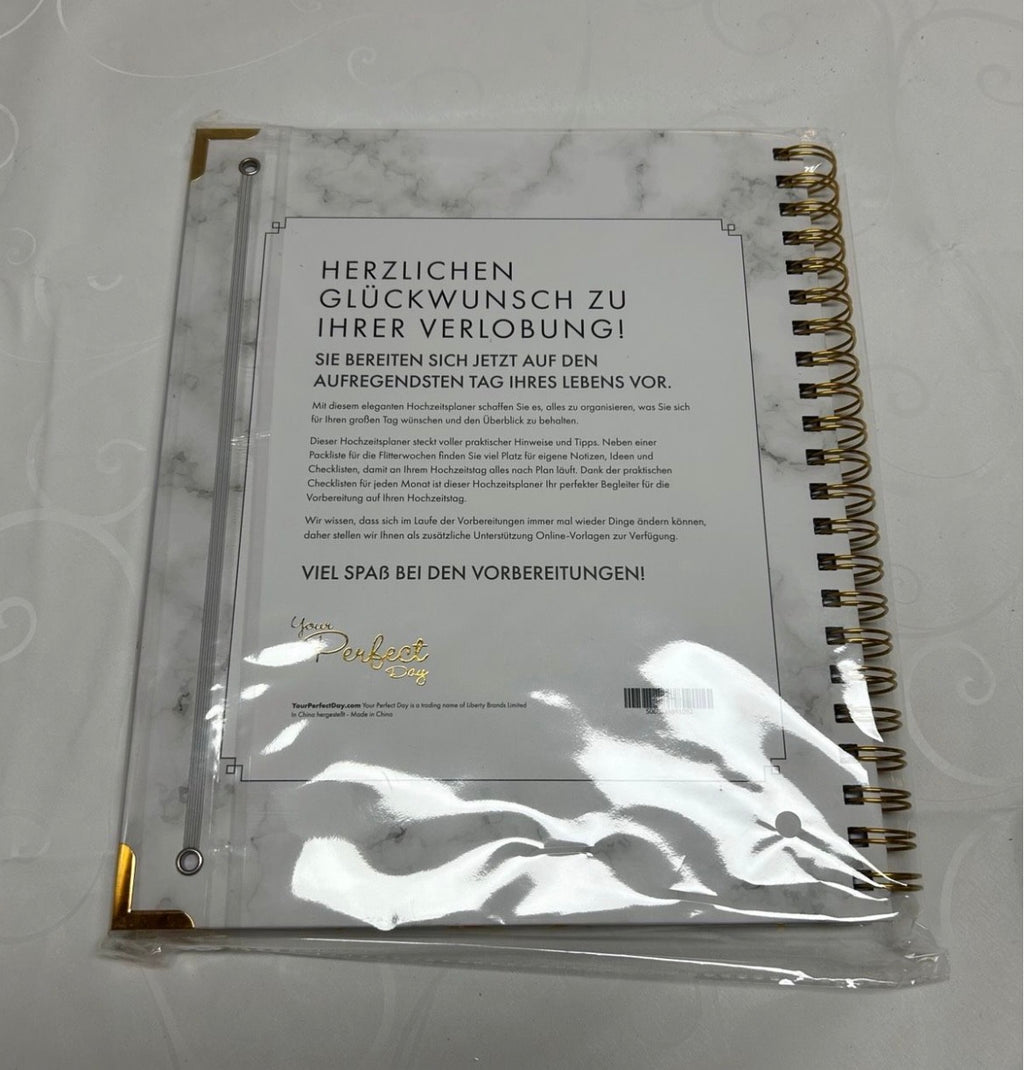 Hochzeitsplaner Marmor Gold Neu Wedding Planner Geschenk