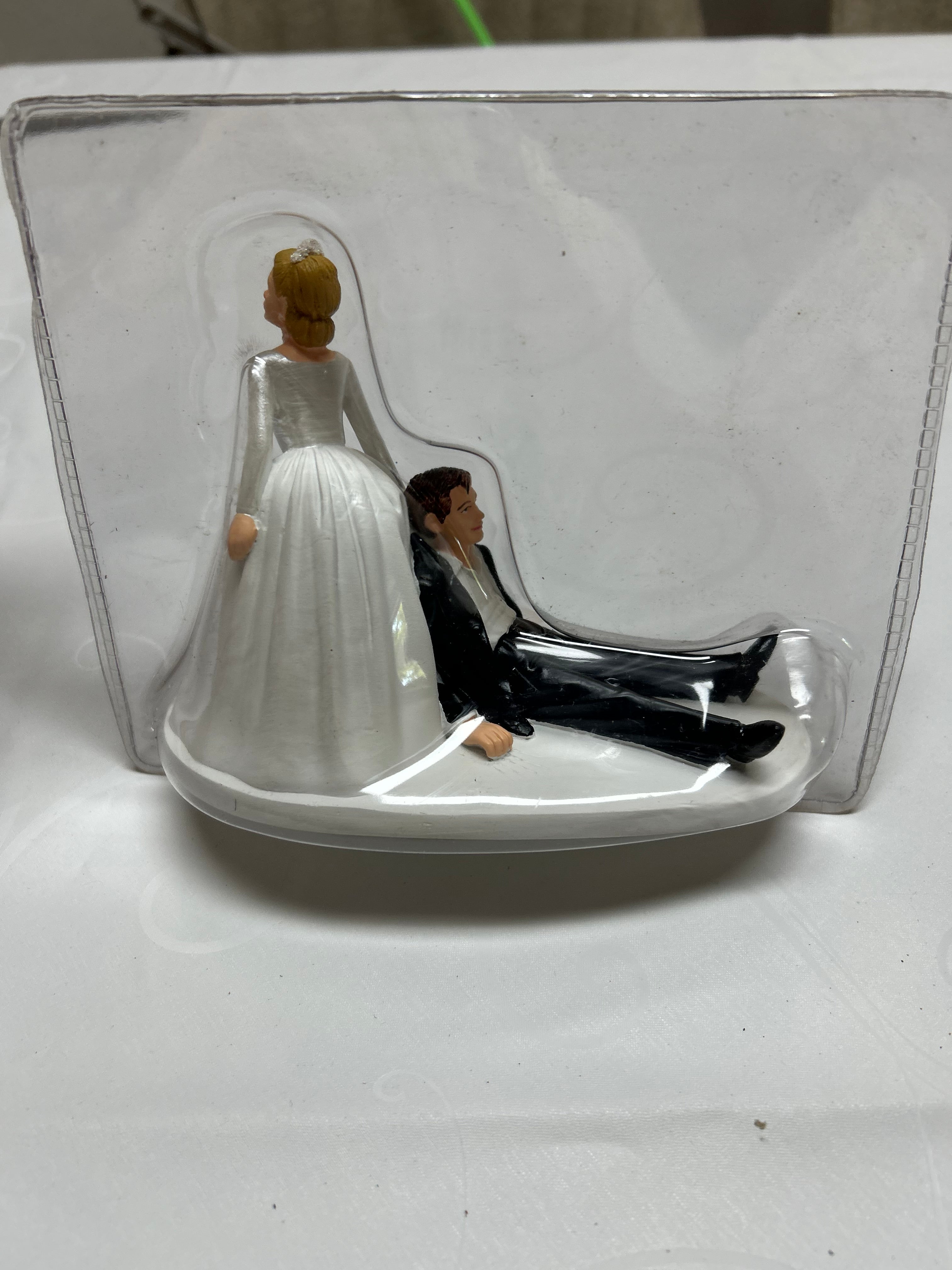 Lustige Tortenfigur Brautpaar Hochzeit Cake Topper Neu