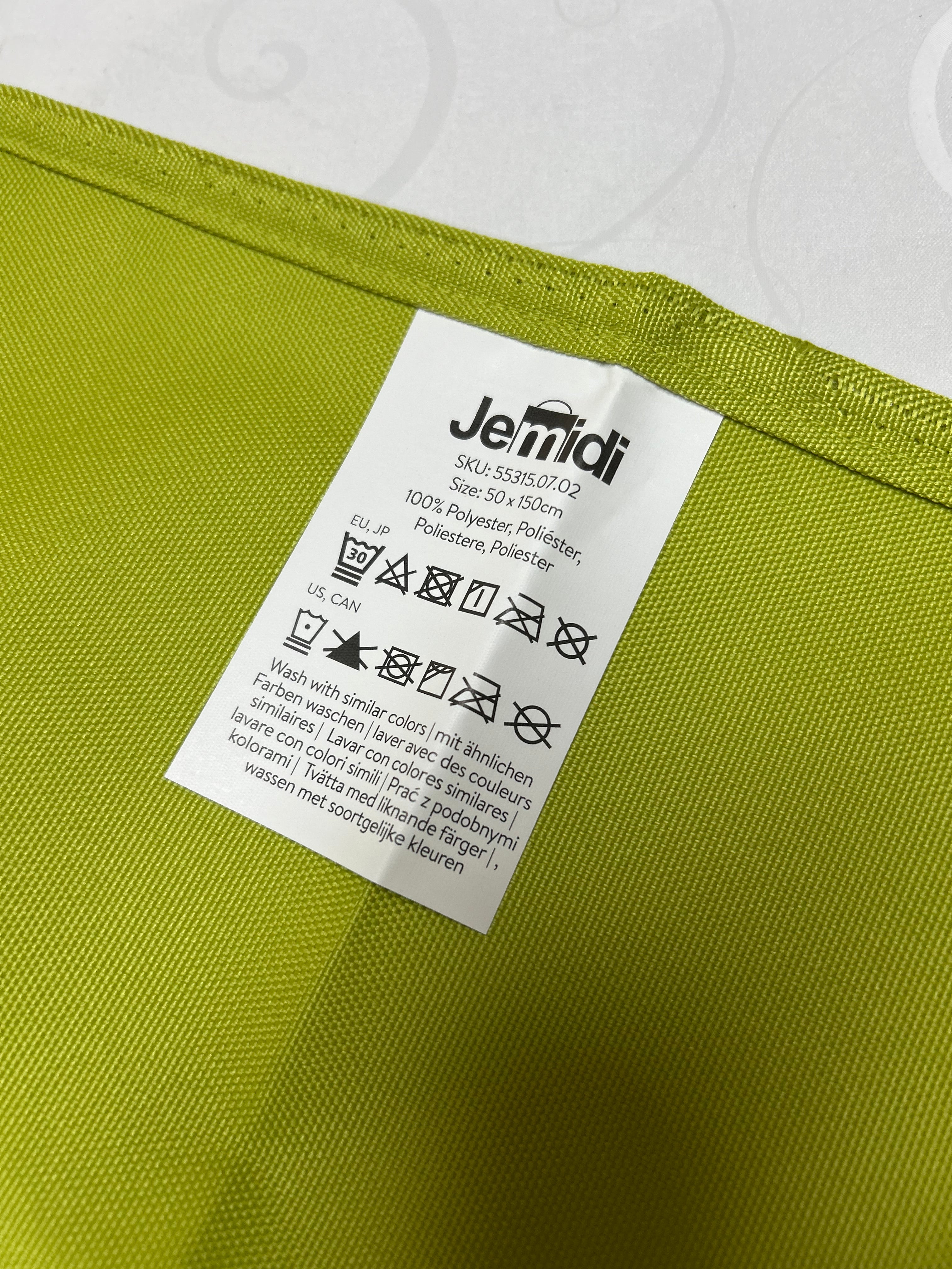 Jemidi Outdoor Tischläufer 50x150cm Apfelgrün