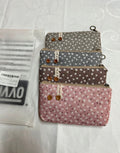 4er Set Federmäppchen Etui Stofftasche Canvas Blumenmuster