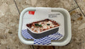 NEU Kitchase Emaille Auflaufform mit Deckel 22x16cm Ofenfest