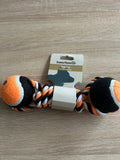 Beeztees Dog Fun Zerrspiel Baumwollseil mit 2 Tennisbällen