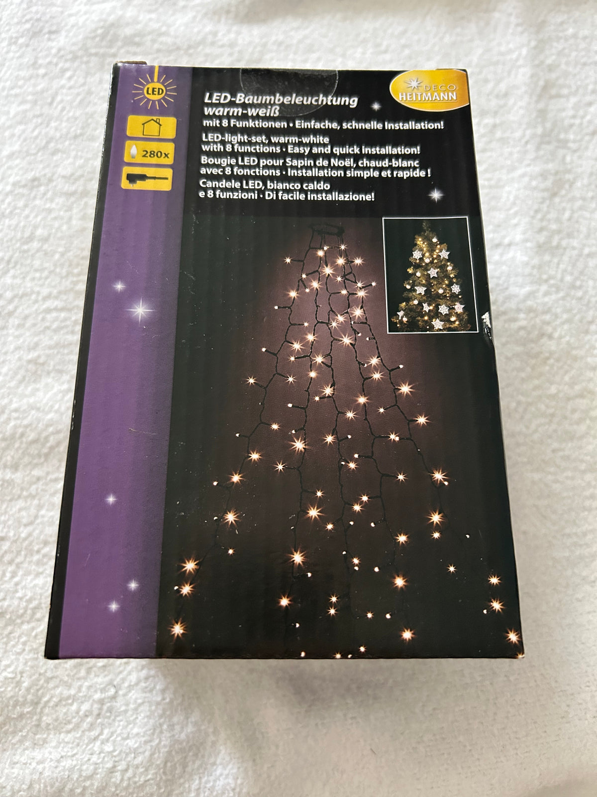 Deco Heitmann LED Baumbeleuchtung 280x warmweiß 2,10m NEU