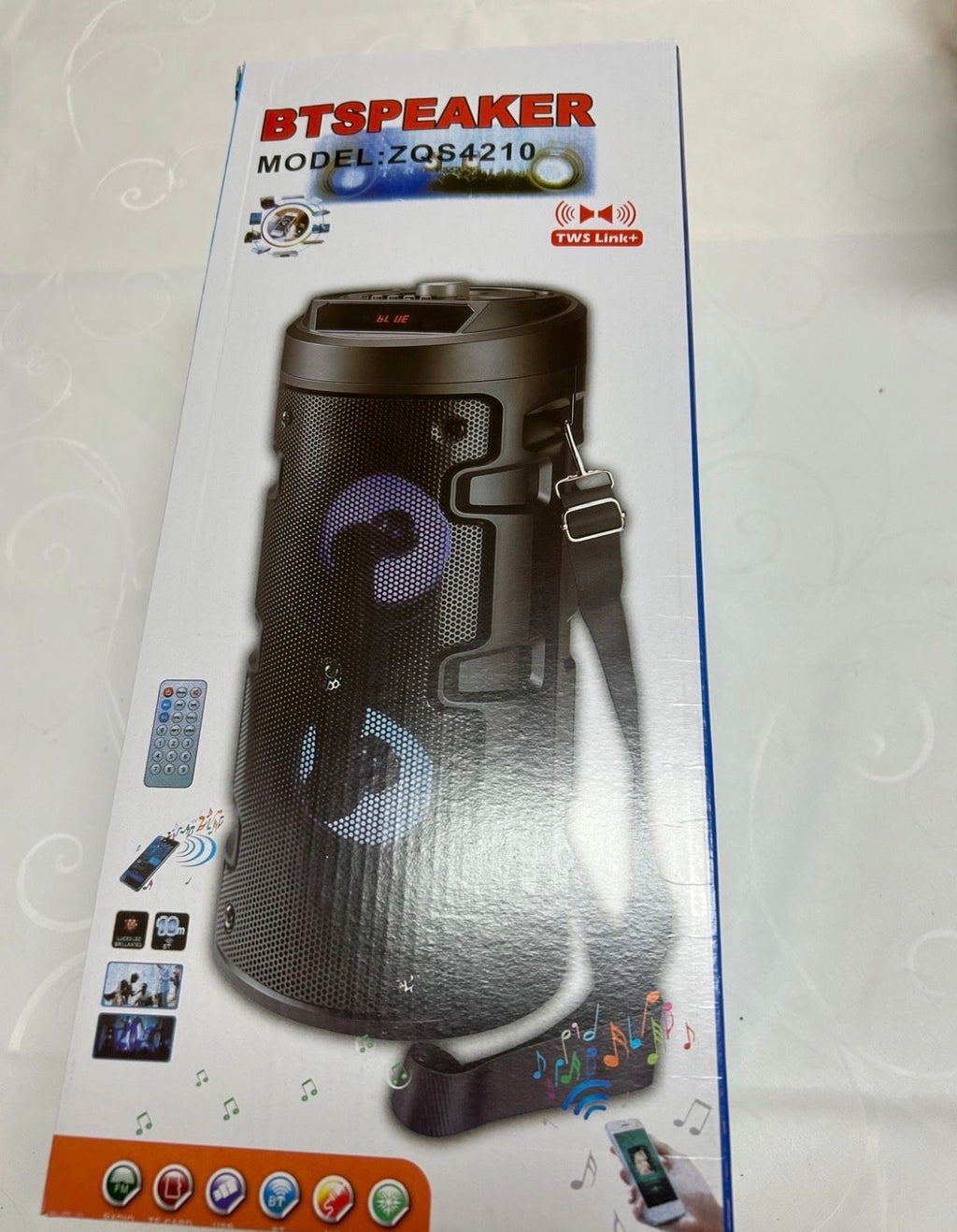 Partybox Bluetooth Speaker - LED - mit Fernbedienung - Neu OVP
