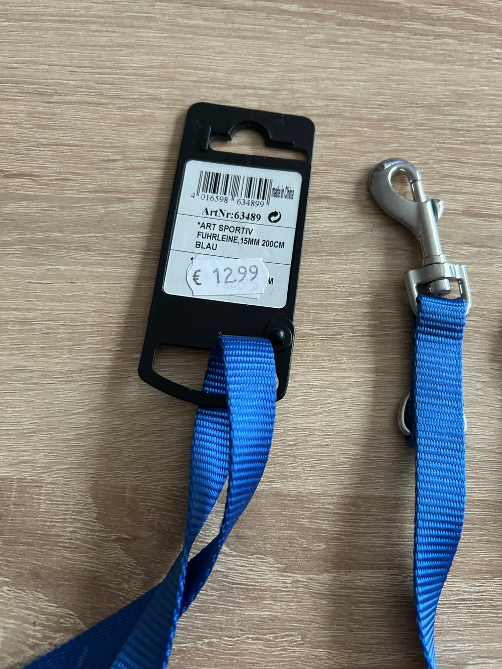 S Karlie Art Sportiv Führleine Blau 15mm 200cm