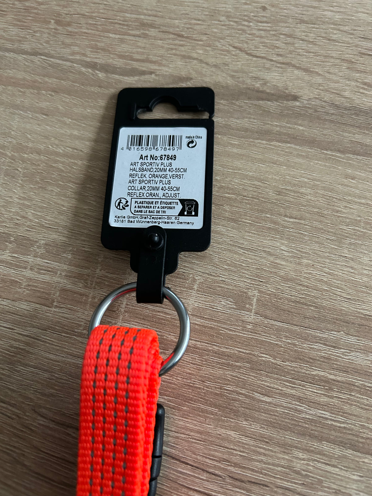 M Karlie Art Sportiv Plus Halsband Reflex Orange