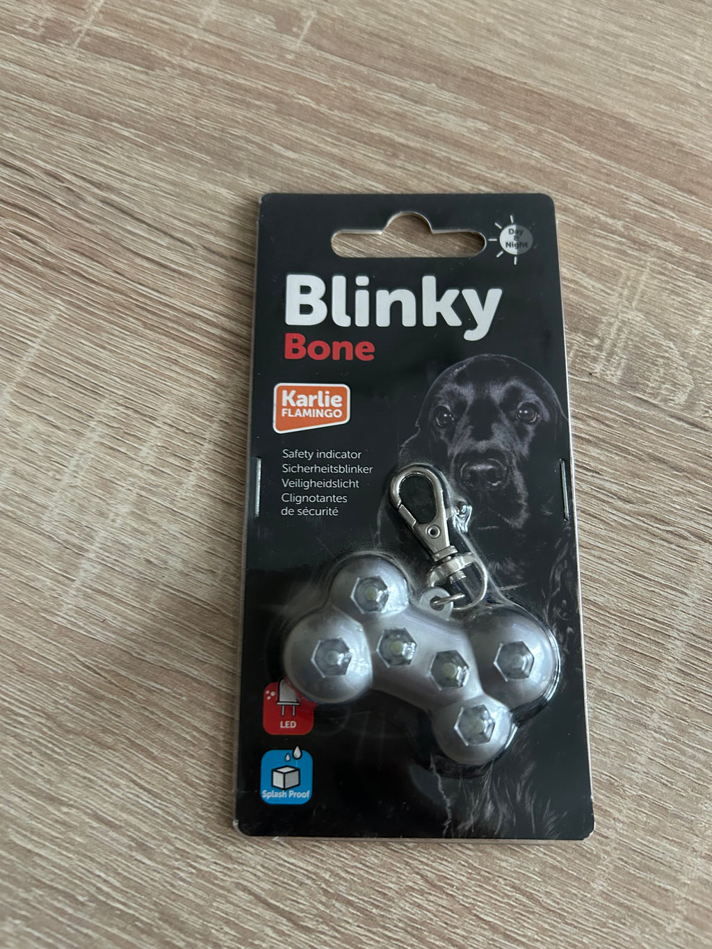 Karlie Blinky Bone LED Sicherheitsblinker Knochen Silber
