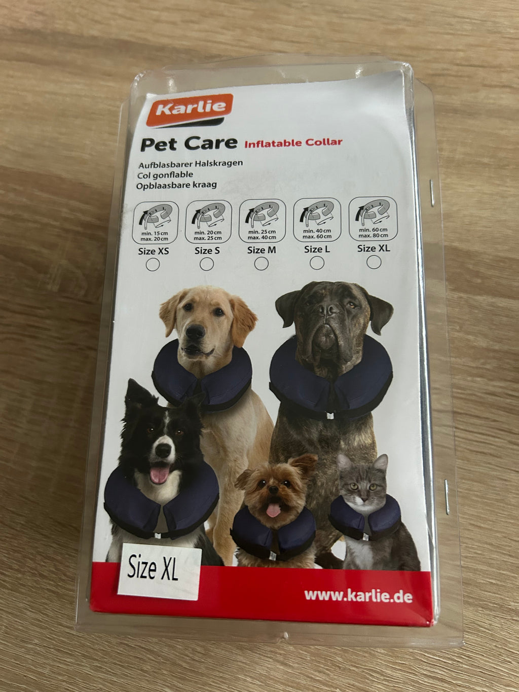 XL Karlie Pet Care Aufblasbarer Halskragen Leckschutz XL 60-80cm