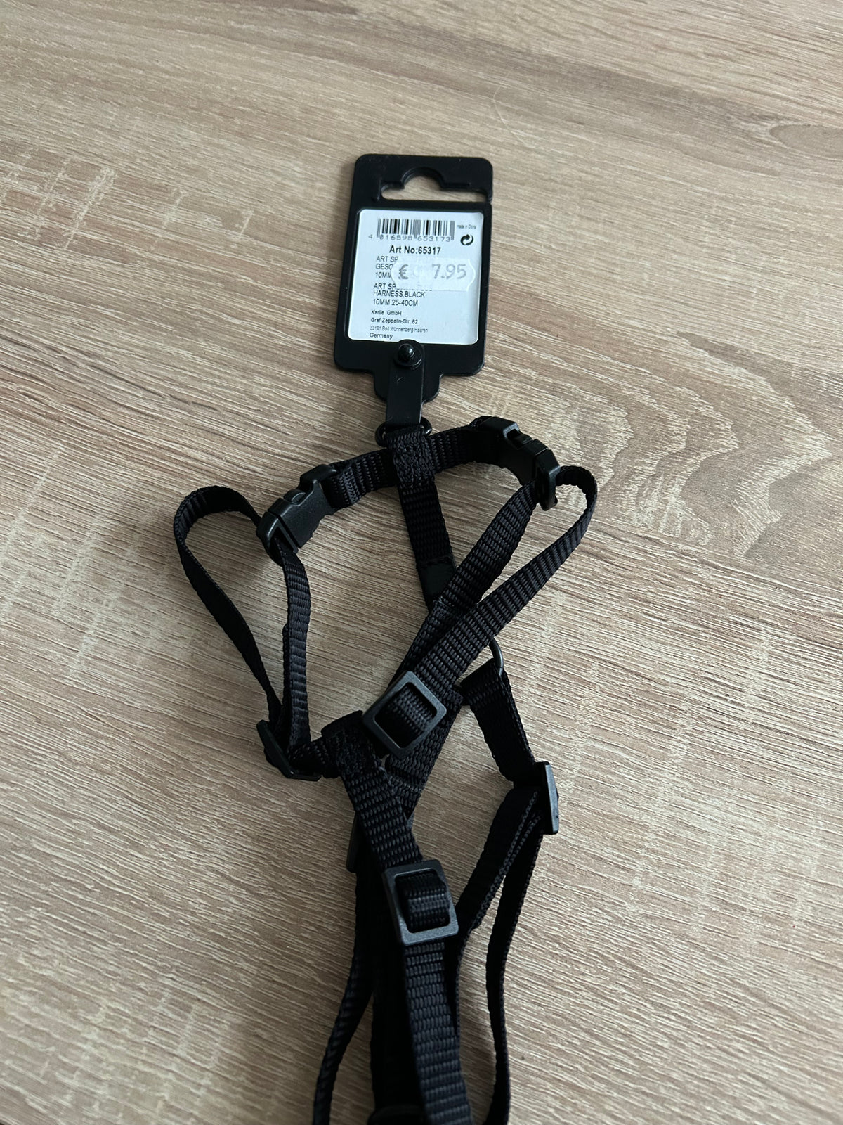 XS Karlie Nylon Geschirr Schwarz