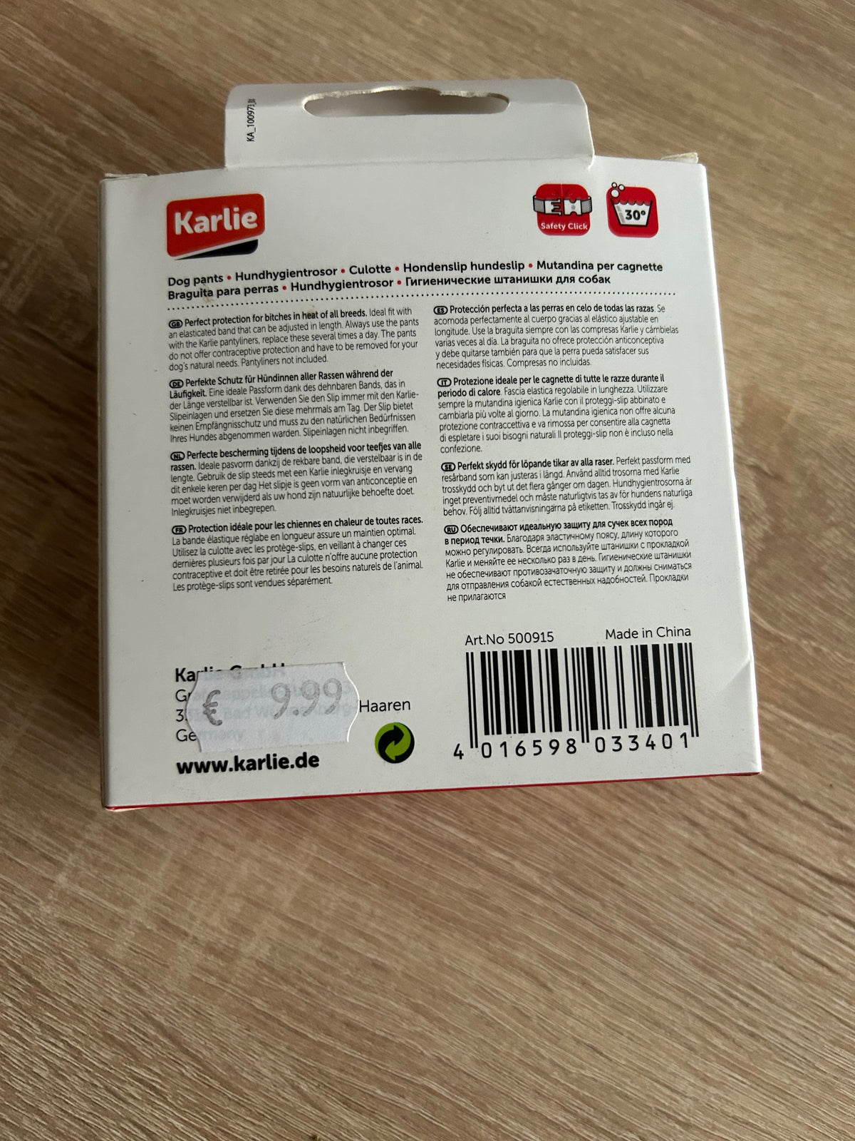 XL Karlie Dog Pants Läufigkeitshose Nylon