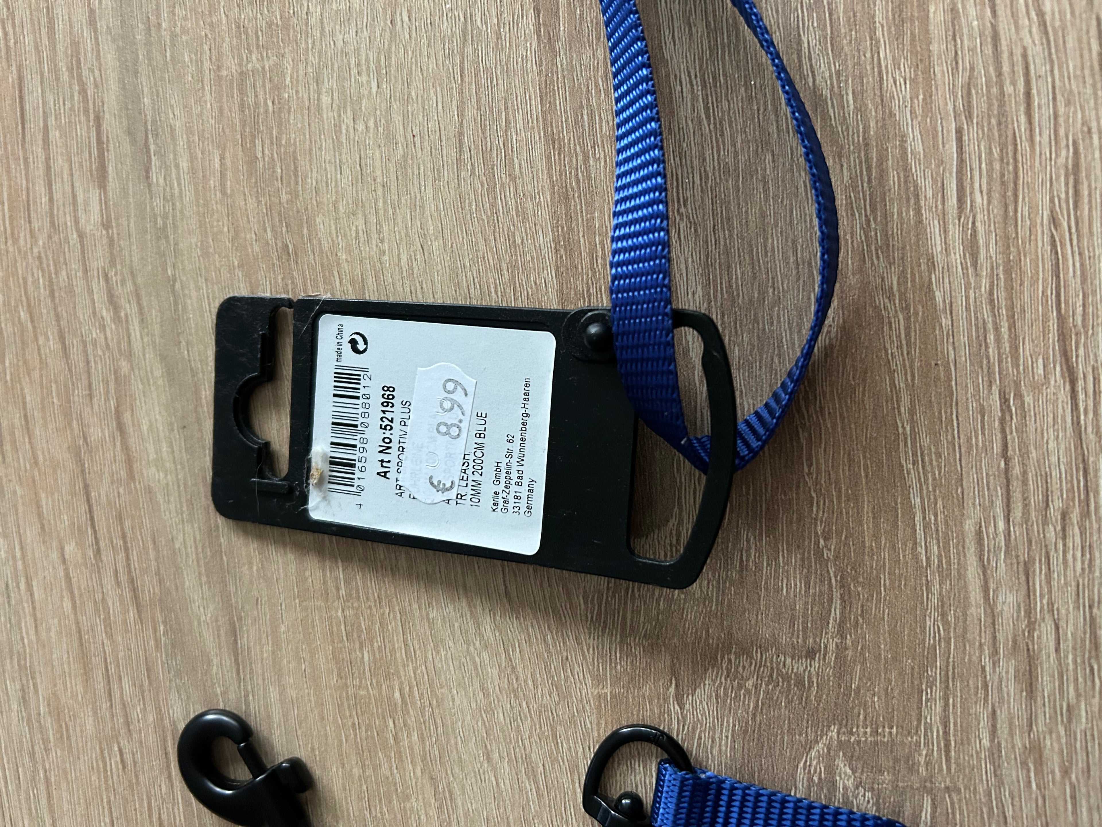S Karlie Nylon Trainingsleine Blau 200cm Führleine