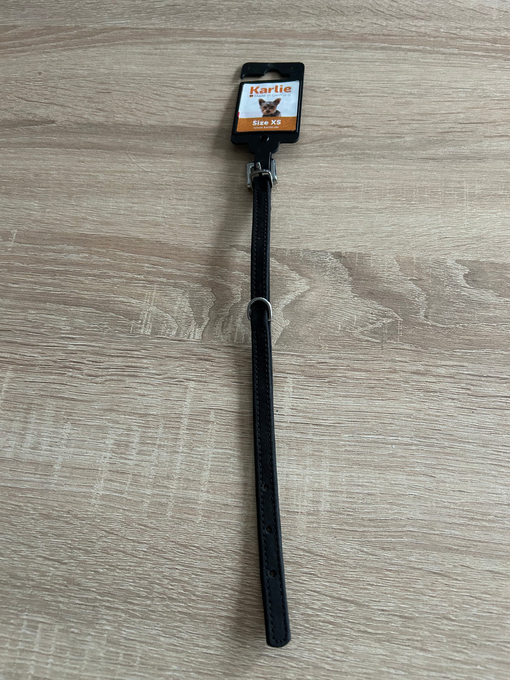 XS Karlie Buffalo Leder Halsband Schwarz