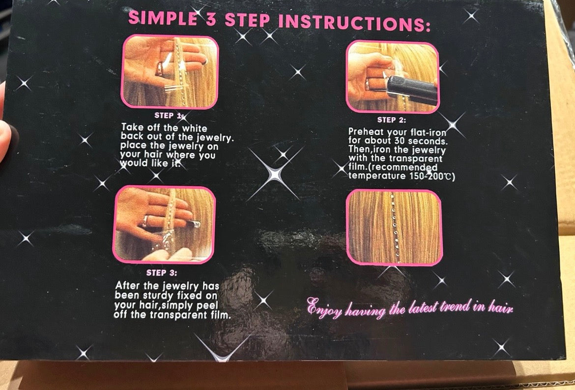 DIAMOND Hair Jewellery Strasssteine für Haare