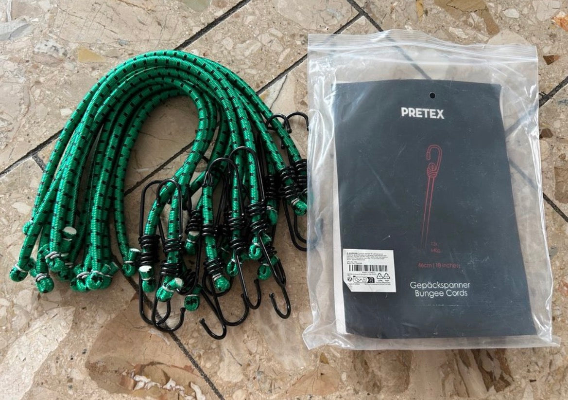 PRETEX Gepäckspanner Set 12x - Bungee Cords 46cm