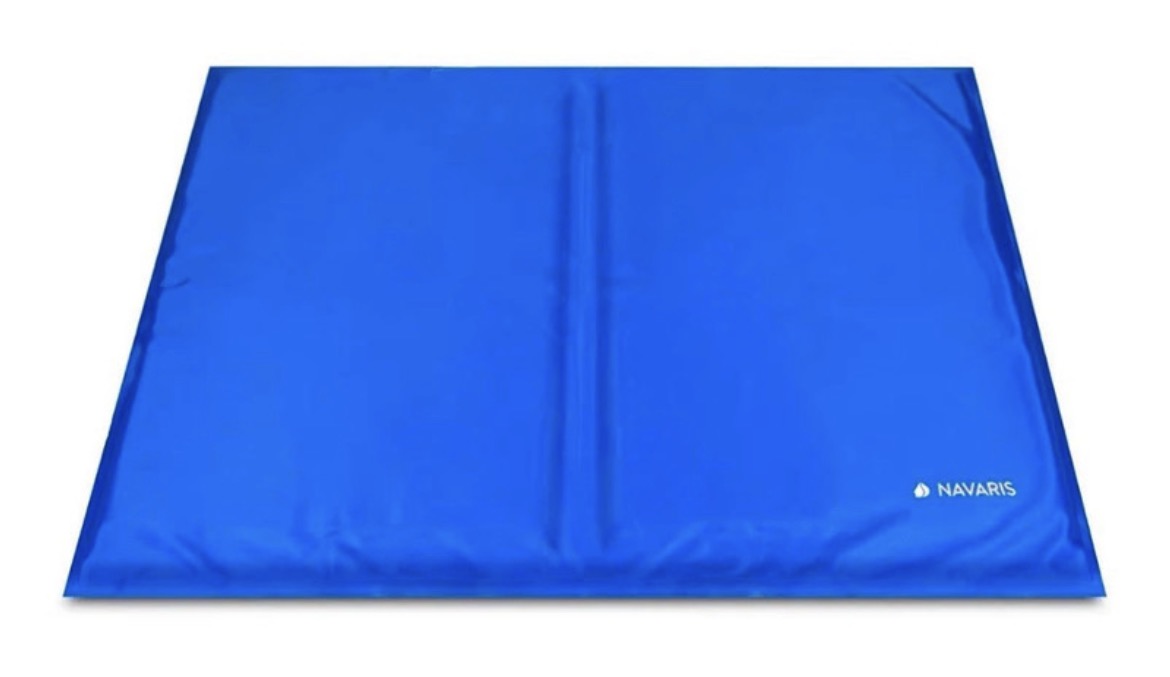 Navaris Kühlmatte Hund Katze 40×50cm Selbstkühlend Kühlkissen Blau